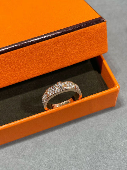 [⭐Haelin Jewelry]KELLY PINK GOLD DIAMOND RING