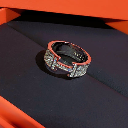 [⭐Haelin Jewelry]H RING FULL DIAMOND