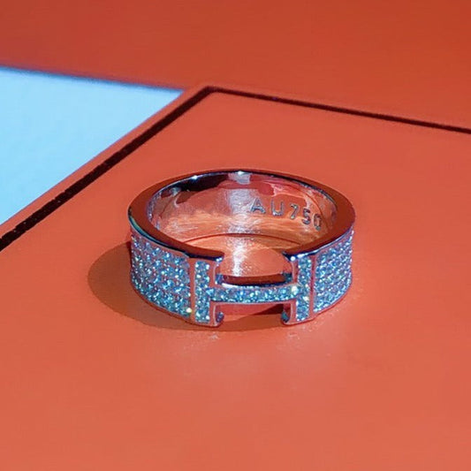 [⭐Haelin Jewelry]H RING FULL DIAMOND