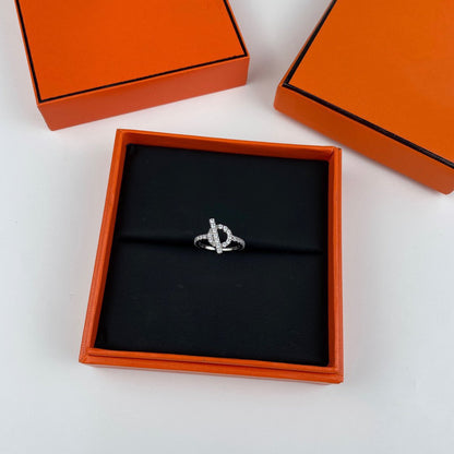 [⭐Haelin Jewelry]ECHAPPEE RING SILVER DIAMOND