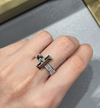 [Haelin Jewelry]T1 WIDE 4.5MM DIAMOND RING