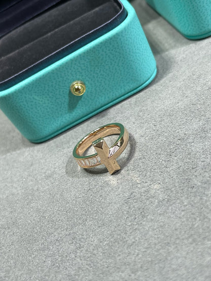 [Haelin Jewelry]T1 WIDE 4.5MM DIAMOND RING