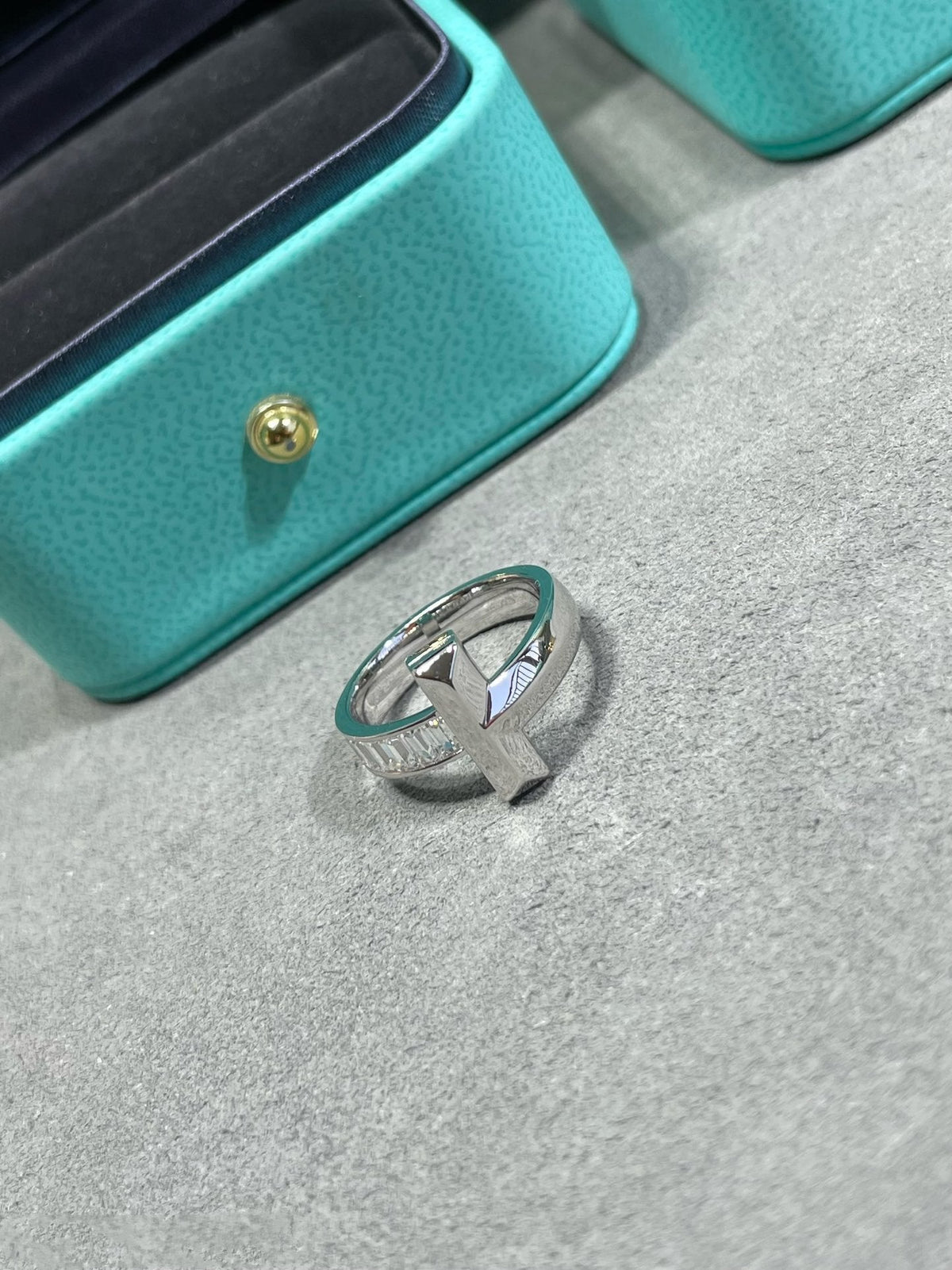 [Haelin Jewelry]T1 WIDE 4.5MM DIAMOND RING