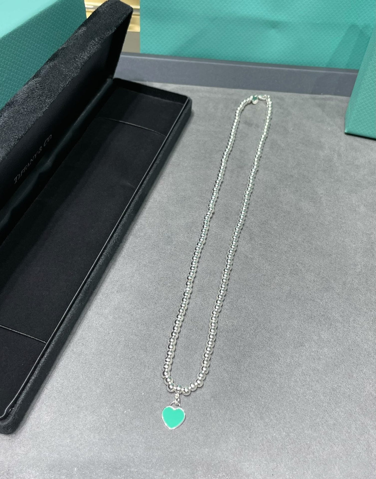 [Haelin Jewelry]RETURN TO TIF SILVER BEAD NECKLACE