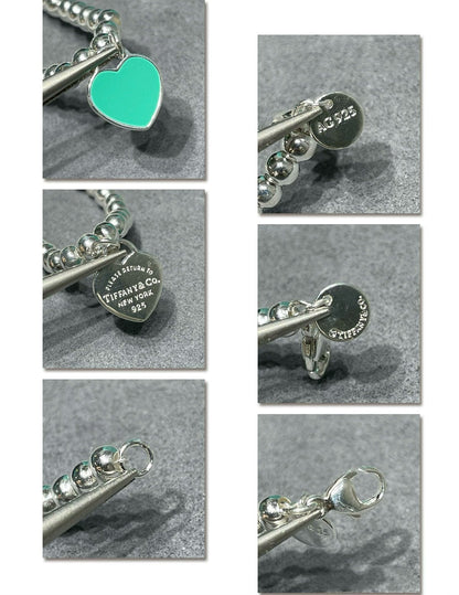 [Haelin Jewelry]RETURN TO TIF SILVER BEAD NECKLACE