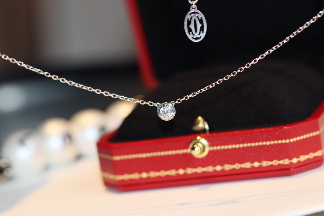 [⭐Haelin Jewelry]DAMOUR DIAMOND NECKLACE