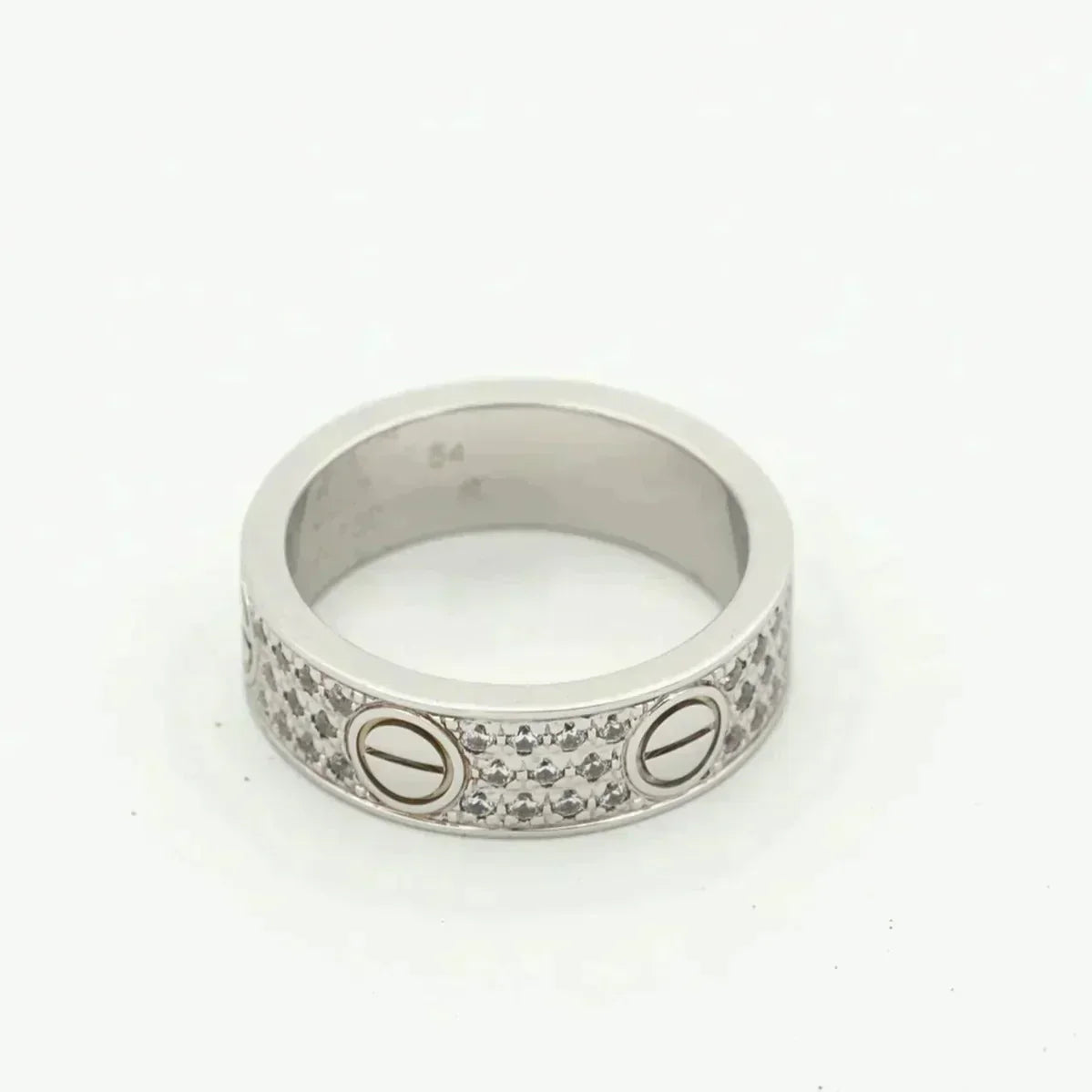 [⭐Haelin Jewelry]LOVE RING 5.5MM DIAMONDS PAVED