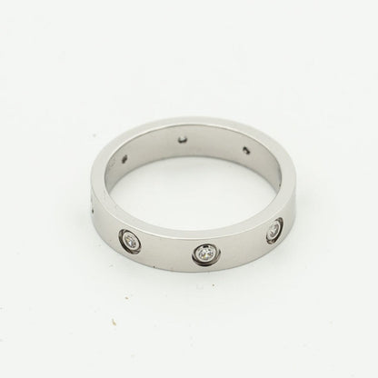 [⭐Haelin Jewelry]LOVE RING 3.6MM 8 DIAMONDS