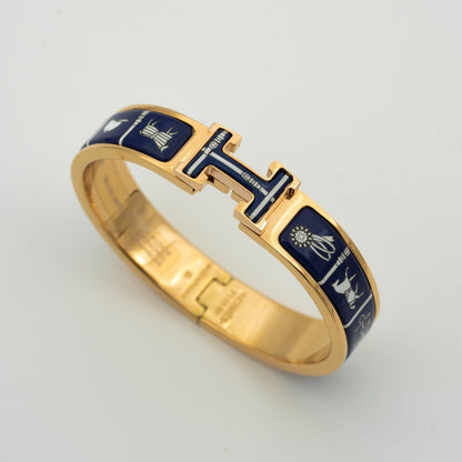 [⭐Haelin Jewelry]H BRACELET BLUE CERAMIC