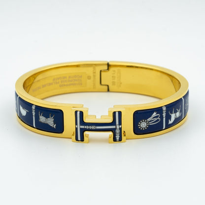 [⭐Haelin Jewelry]H BRACELET BLUE CERAMIC