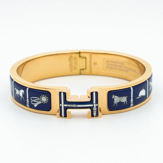 [⭐Haelin Jewelry]H BRACELET BLUE CERAMIC