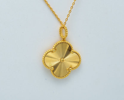 [⭐Haelin Jewelry]CLOVER 25MM PEDANT NECKLACE GOLD