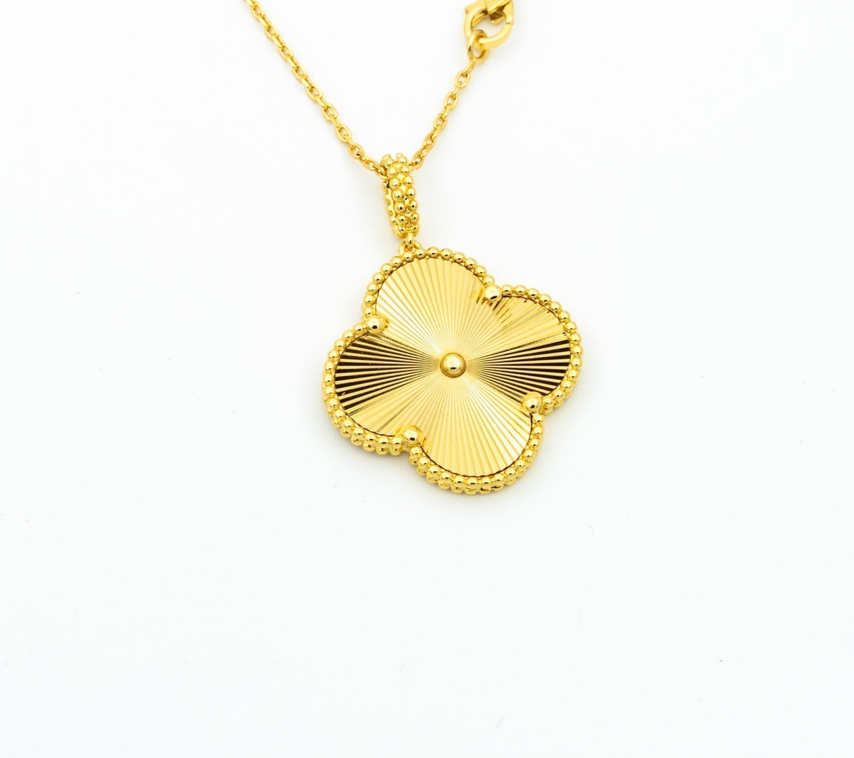 [⭐Haelin Jewelry]CLOVER 25MM PEDANT NECKLACE GOLD