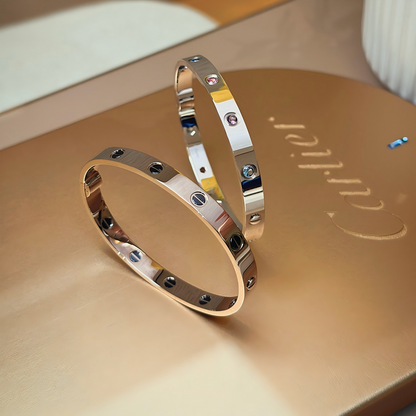 [⭐Haelin Jewelry] 2026 RAINBOW LOVE BRACELET 6.1MM  10 DIAMONDS