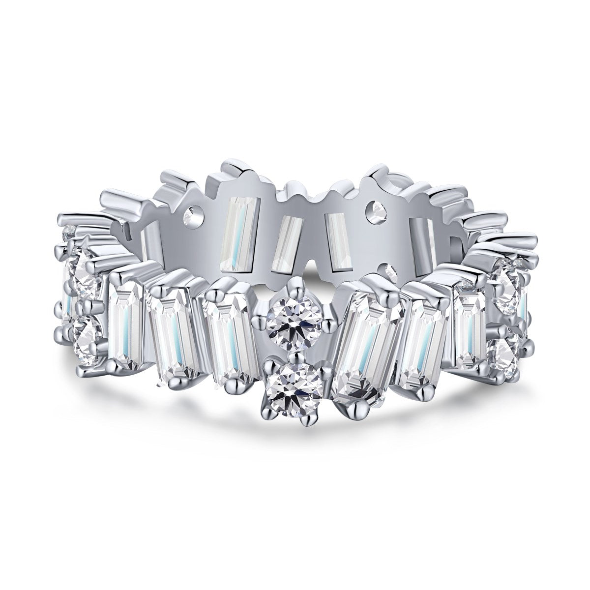 [Haelin Jewelry]Delicate Multi Shape Tennis Ring