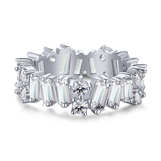 [Haelin Jewelry]Delicate Multi Shape Tennis Ring