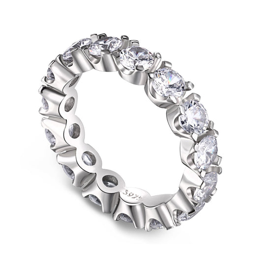 [Haelin Jewelry]Eternity Round Cut Tennis Ring