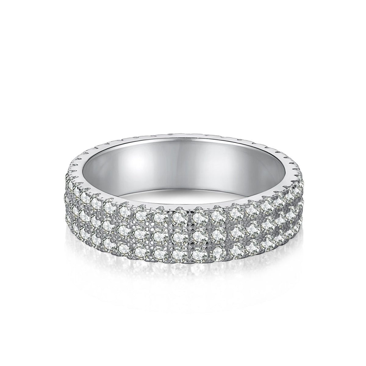 [Haelin Jewelry]Dainty Round Cut Tennis Ring