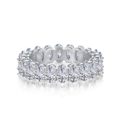 [Haelin Jewelry]Ornate Oval Cut Tennis Ring
