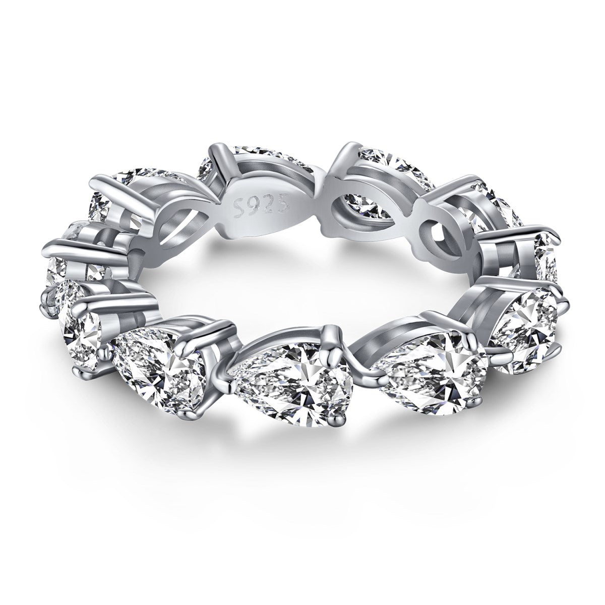 [Haelin Jewelry]Exquisite Pear Cut Tennis Ring