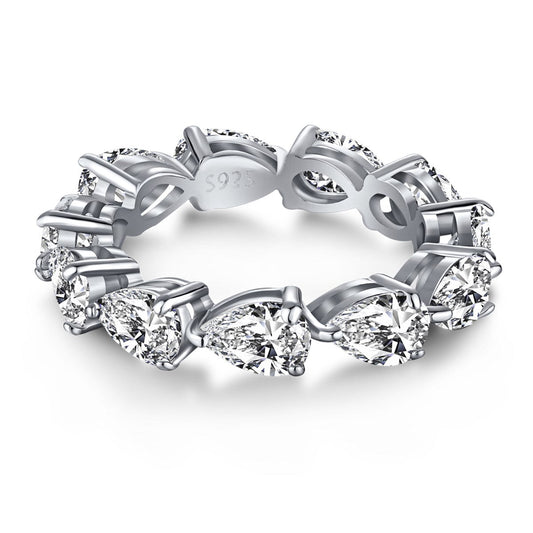 [Haelin Jewelry]Exquisite Pear Cut Tennis Ring