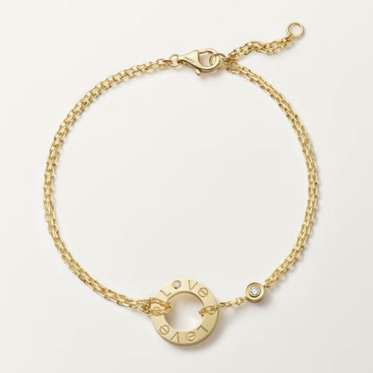 [⭐Haelin Jewelry]LOVE BRACELET 2 DIAMOND