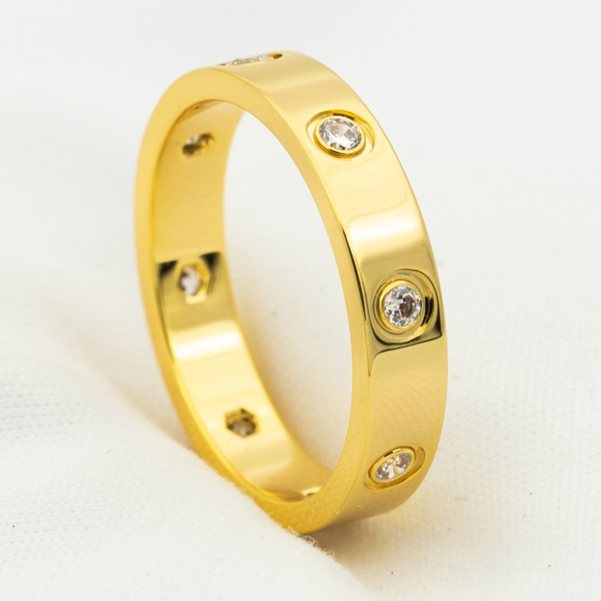 [⭐Haelin Jewelry]LOVE RING 3.6MM 8 DIAMONDS
