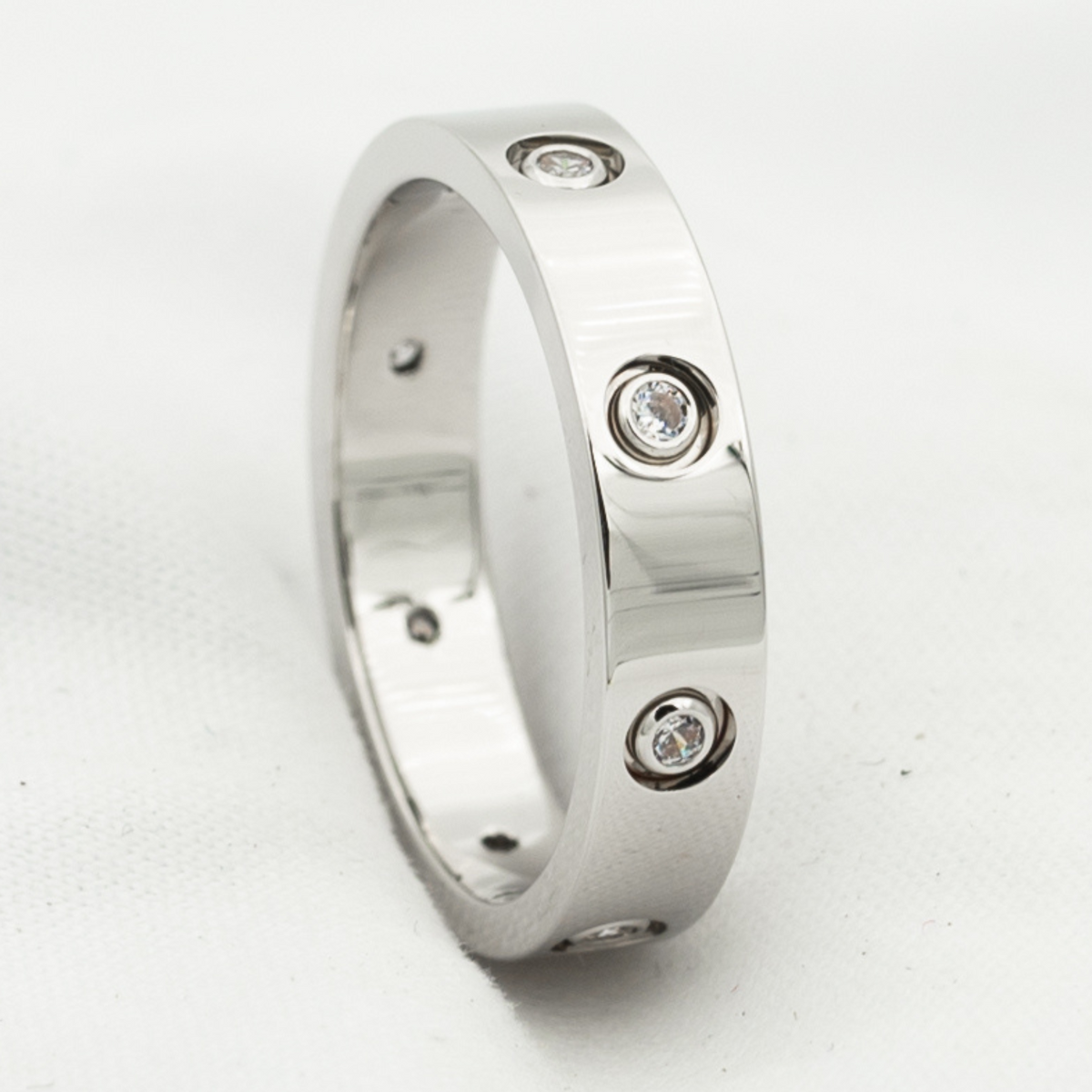 [⭐Haelin Jewelry]LOVE RING 3.6MM 8 DIAMONDS