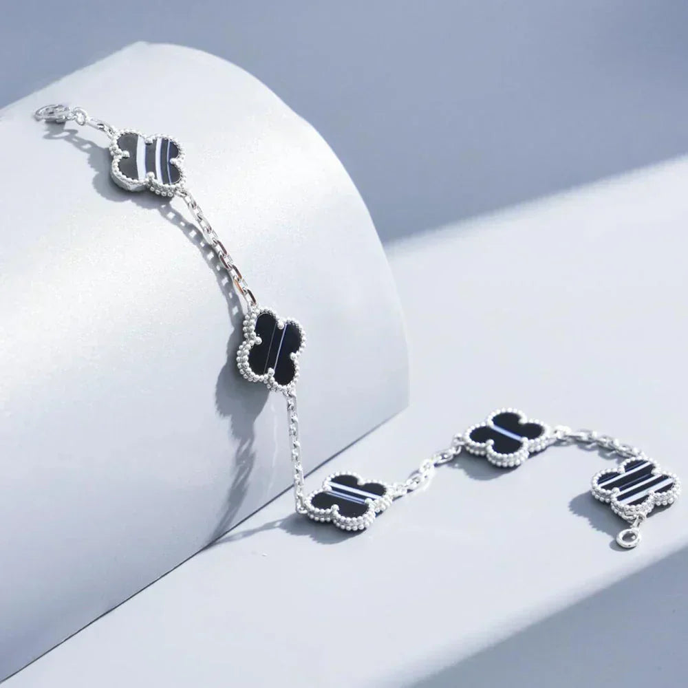 [⭐Haelin Jewelry] CLOVER 5 MOTIF PULSAR STONE BRACELET COLLECTION