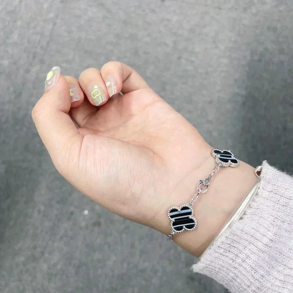 [⭐Haelin Jewelry] CLOVER 5 MOTIF PULSAR STONE BRACELET COLLECTION