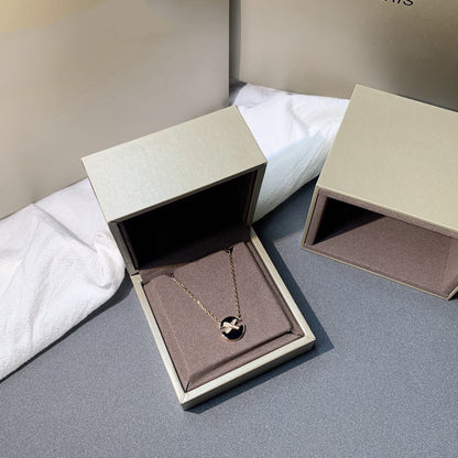 [⭐Haelin Jewelry]JEUX DE PINK GOLD DIAMOND NECKLACE