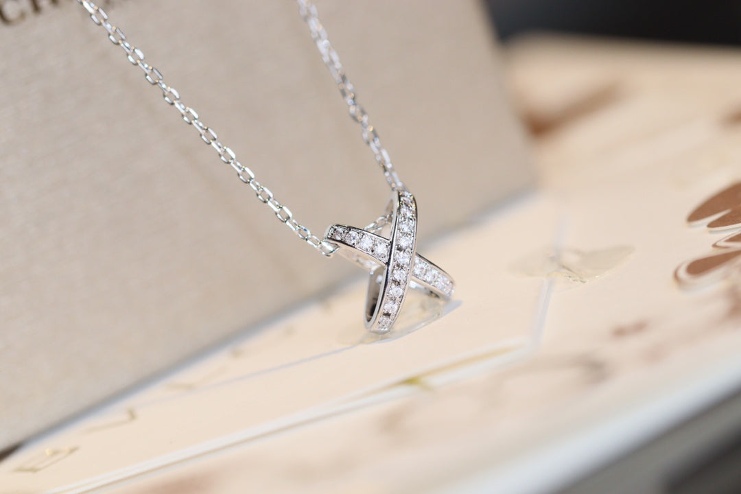[⭐Haelin Jewelry]JEUX DE DIAMOND NECKLACE