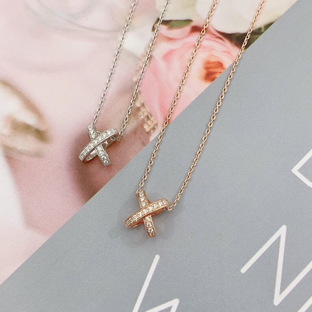 [⭐Haelin Jewelry]JEUX DE DIAMOND NECKLACE