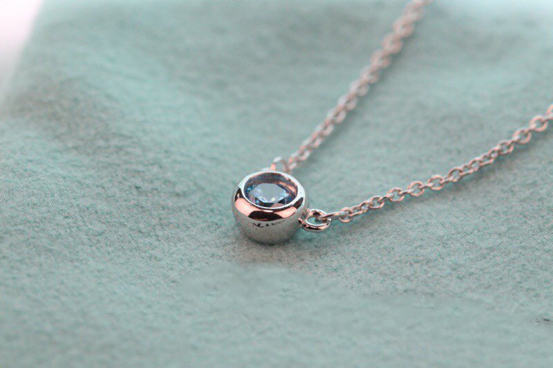 [Haelin Jewelry]ELSA PERETTI SERIES SINGLE DIAMOND SIMPLE NECKLACE