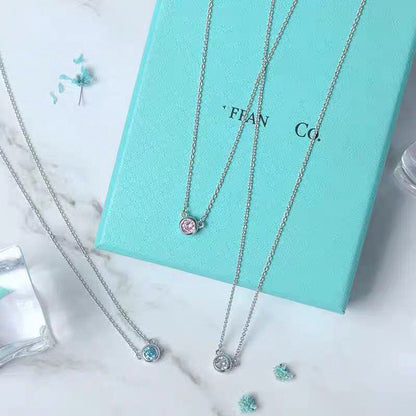 [Haelin Jewelry]ELSA PERETTI SERIES SINGLE DIAMOND SIMPLE NECKLACE