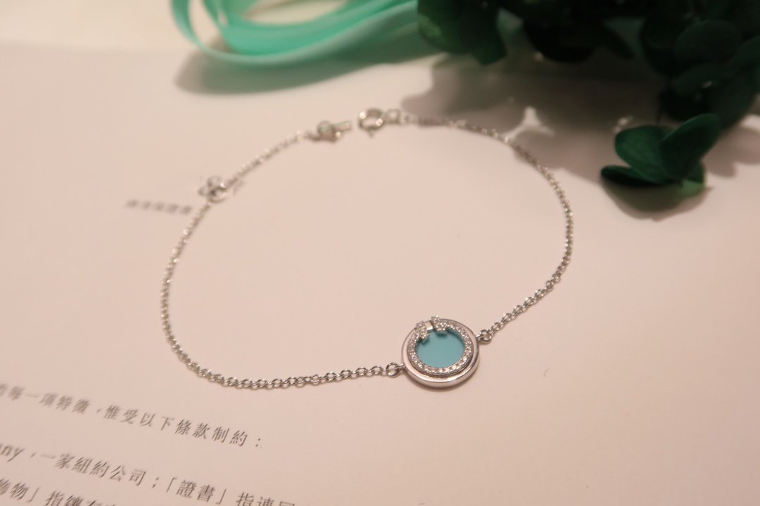 [Haelin Jewelry]DIAMOND CIRCLE PINK GOLD BRACELET