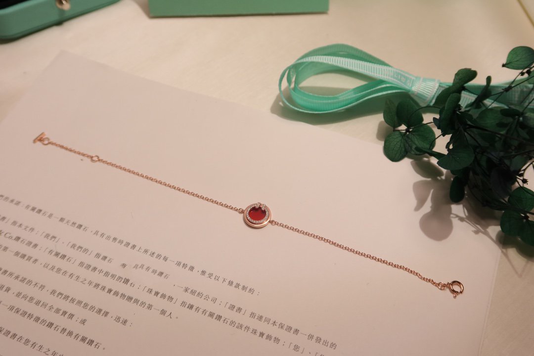 [Haelin Jewelry]DIAMOND CIRCLE PINK GOLD BRACELET