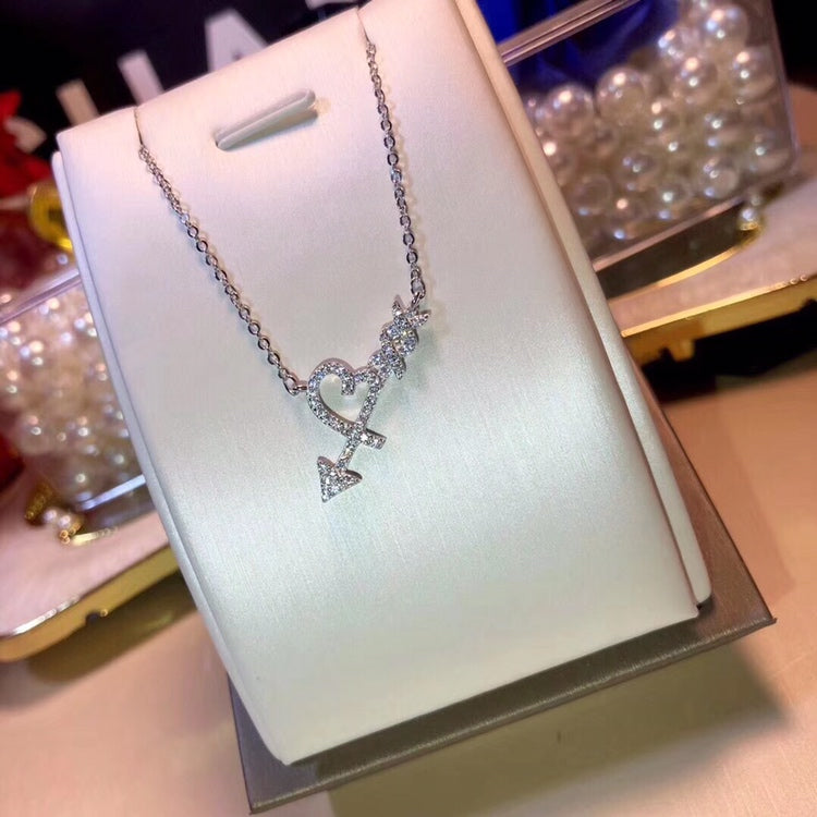[Haelin Jewelry]COLGANTE HEART & ARROW NECKLACE