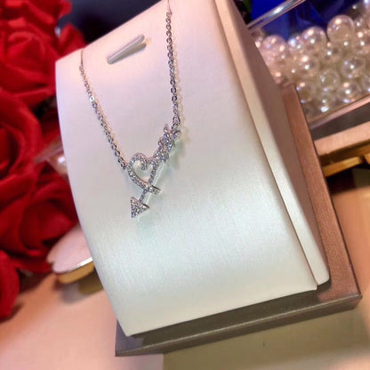 [Haelin Jewelry]COLGANTE HEART & ARROW NECKLACE