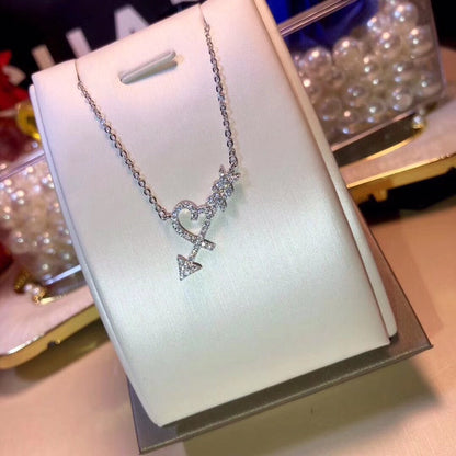 [Haelin Jewelry]COLGANTE HEART & ARROW NECKLACE