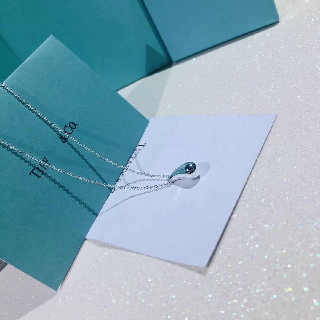[Haelin Jewelry]ELSA PERETTI TEARDROP PENDANT STERLING SILVER NECKLACE