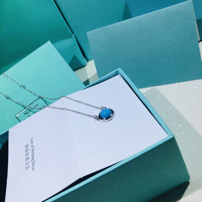 [Haelin Jewelry]YARD TURQUOISE NECKLACE SILVER