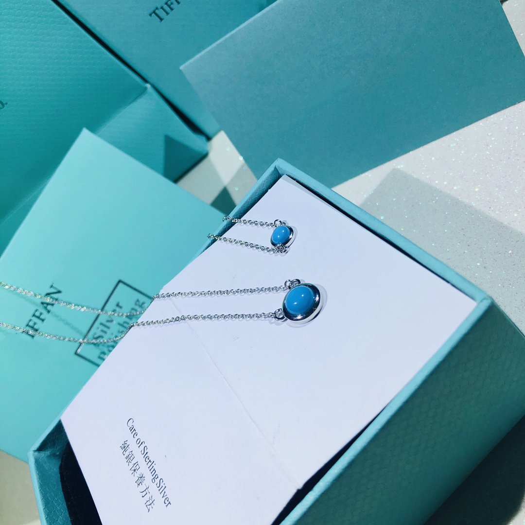 [Haelin Jewelry]YARD TURQUOISE NECKLACE SILVER
