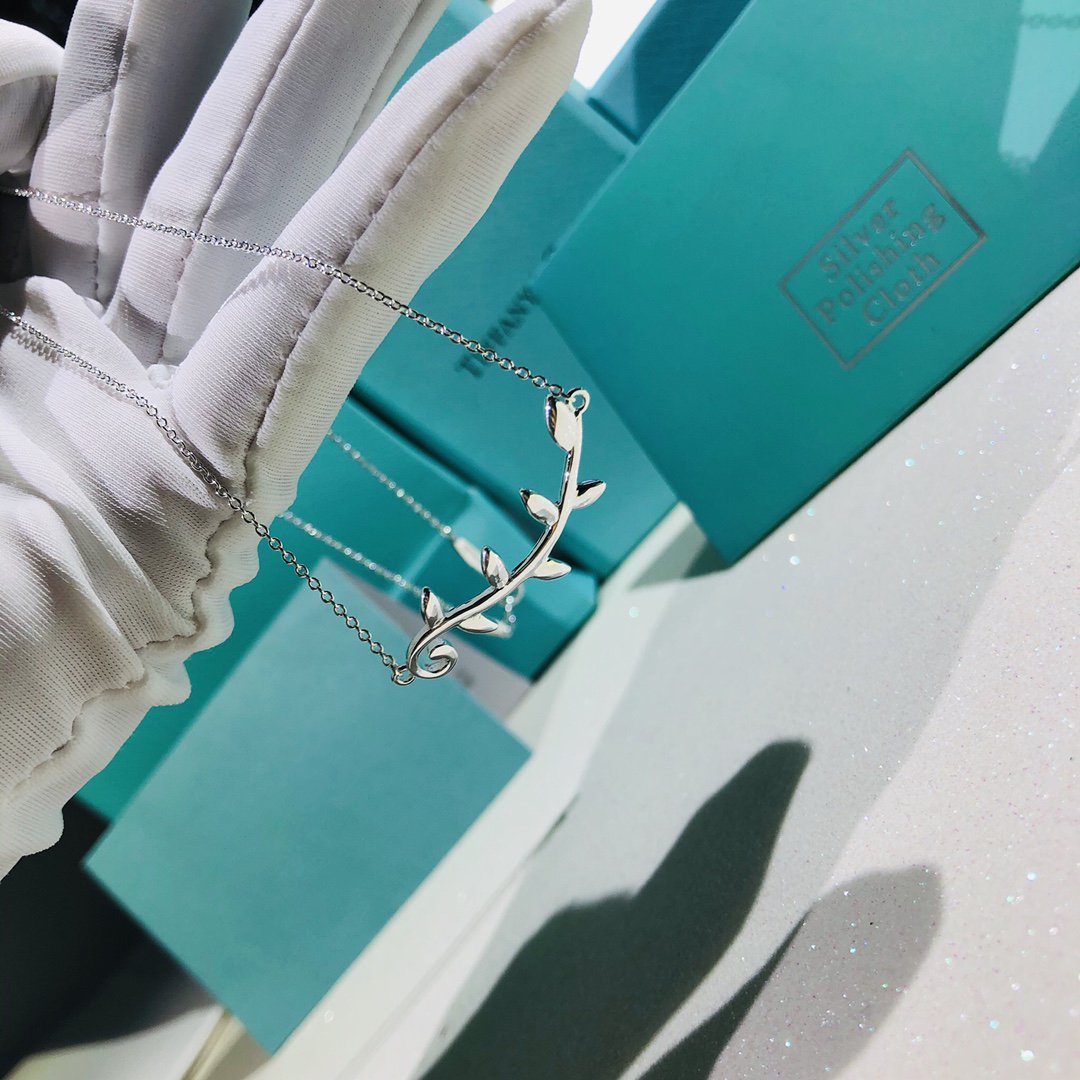 [Haelin Jewelry]PALOMA PICASSO STERLING SILVER OLIVE BRANCH NECKLACE