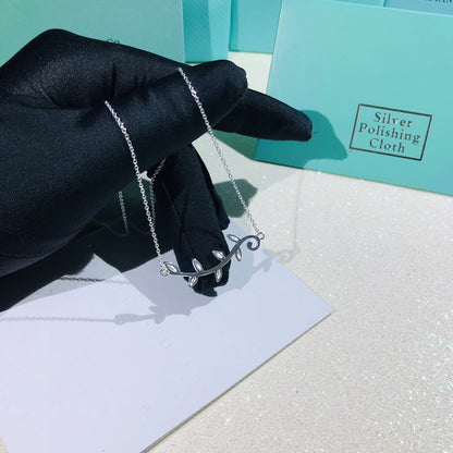 [Haelin Jewelry]PALOMA PICASSO STERLING SILVER OLIVE BRANCH NECKLACE