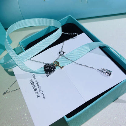 [Haelin Jewelry]LOVE HEART TAG KEY NECKLACE