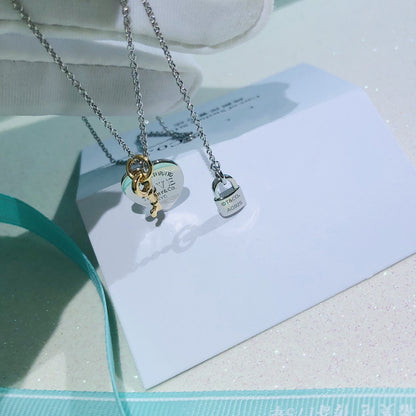 [Haelin Jewelry]LOVE HEART TAG KEY NECKLACE