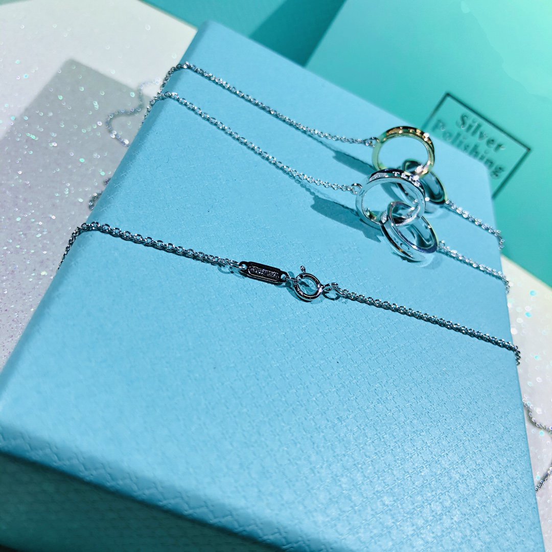 [Haelin Jewelry]INTERLOCKING CIRCLES PENDANT SMALL NECKLACE