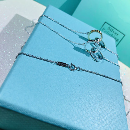 [Haelin Jewelry]INTERLOCKING CIRCLES PENDANT SMALL NECKLACE