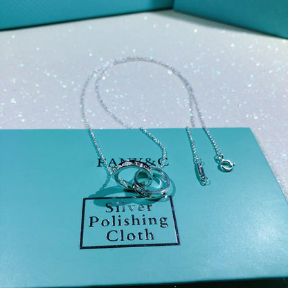 [Haelin Jewelry]INTERLOCKING CIRCLES PENDANT SMALL NECKLACE